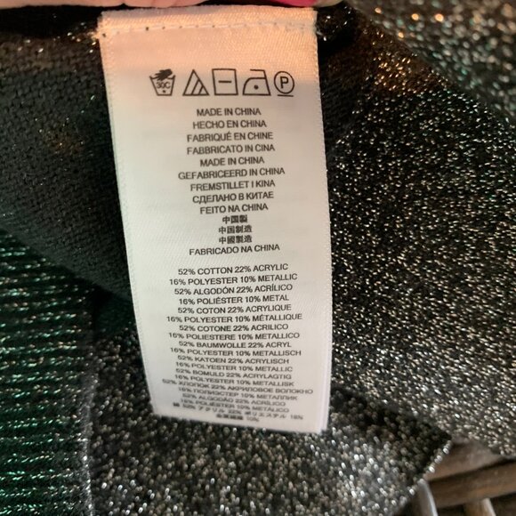 MICHAEL KORS Silver Top w/ zip up bottom sleeve detail - Picture 4 of 5